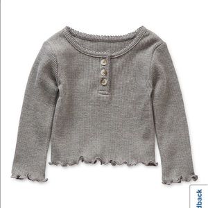 Okie Dokie baby girl’s long sleeve shirt. Size: 9 months